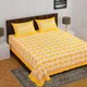 Yellow__Jaipuri bedsheet